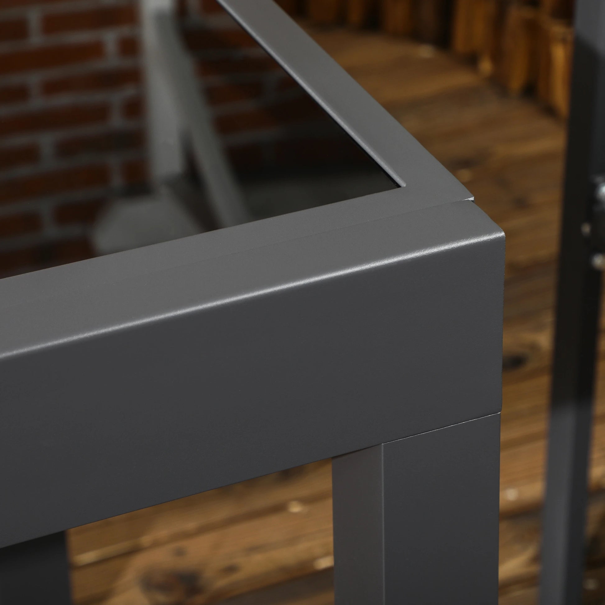 MESA DE JARDÍN EXTENSIBLE ALUMINIO NEGRO MODELO BAHÍA image 9