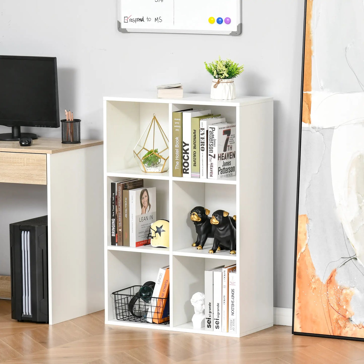 📚 Librería Cubos ORGANIC CUBE – 6 Compartimentos 97 cm