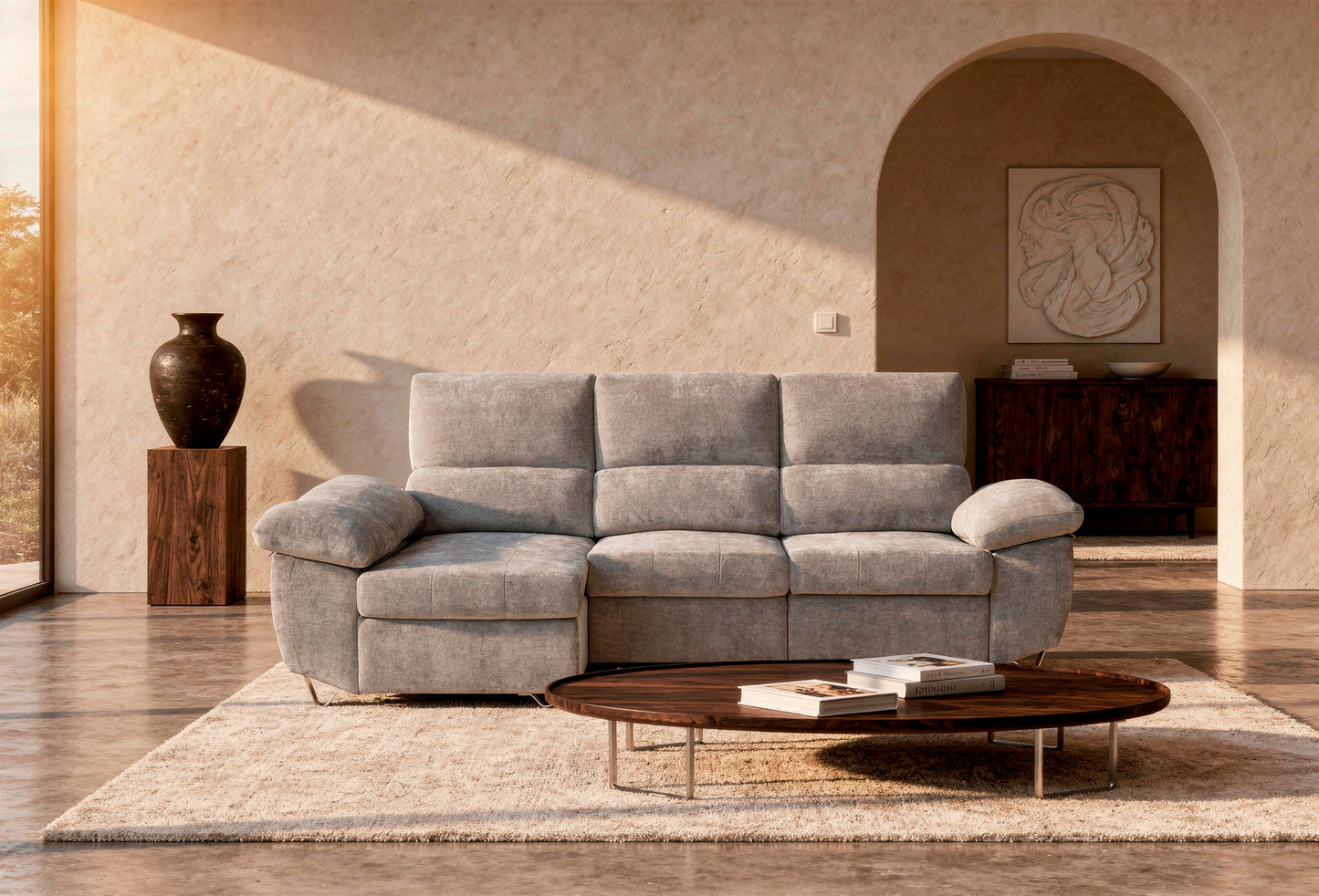 🛋️ CHAISE LONGUE CAMA ABAD · EXTRAÍBLE · RECLINABLE · CON ARCÓN