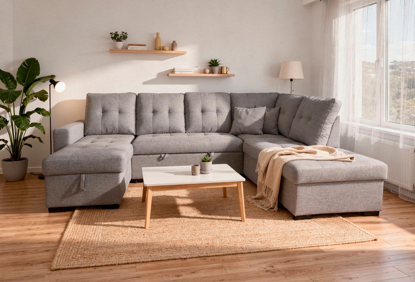 Chaise Longue MODELO AITANA – Rinconera Cama con Arcón - JAM MUEBLES