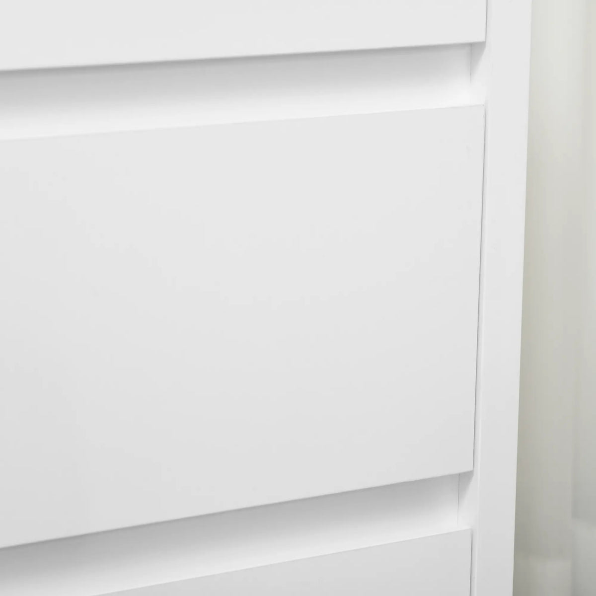 🤍 CÓMODA NORDIC PURE 3C – 3 CAJONES BLANCO Y MADERA NATURAL SIN TIRADORES