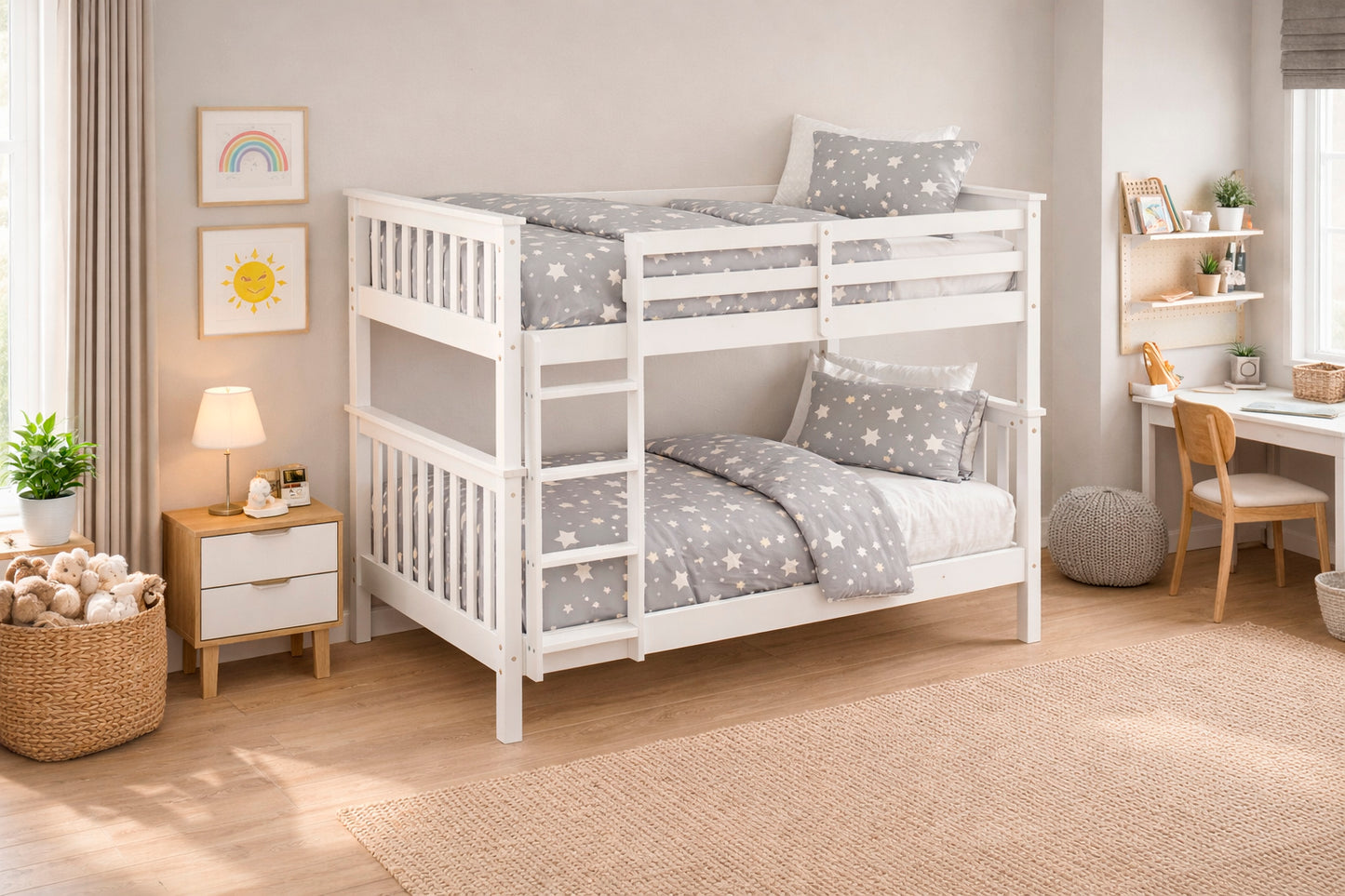 🛏️ LITERA CAMILA – LITERA DE MADERA CONVERTIBLE EN DOS CAMAS
