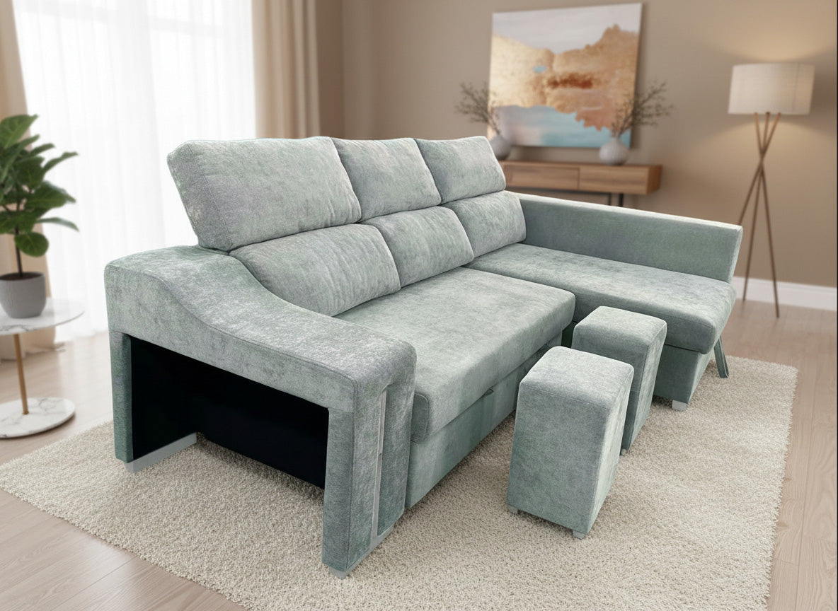 🛋️ CHAISE LONGUE CAMA “CARLA CONFORT” – COMODIDAD, ESPACIO Y FUNCIONALIDAD TOTAL