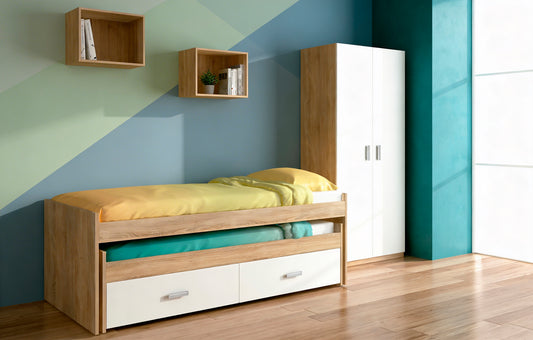 🛏️ DORMITORIO JUVENIL CHAMPION AMBIENTE 03 – COMPLETO, MODERNO Y CON GRAN CAPACIDAD