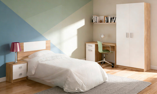 🛏️📚 DORMITORIO JUVENIL CHAMPION AMBIENTE 07 – MODERNO, FUNCIONAL Y COMPLETO