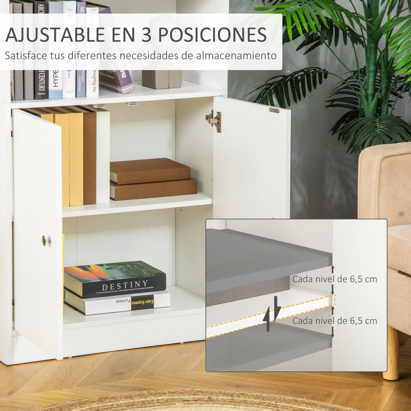 📚 Librería Modelo ESSENZA – Orden y Elegancia en un Solo Mueble