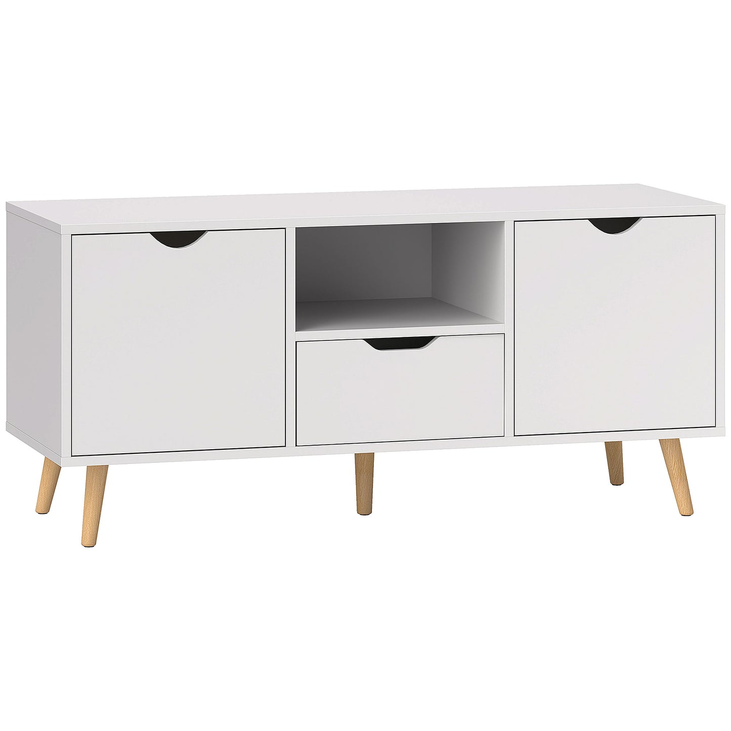 📺 MUEBLE TV “NORDIC BOX 110” – 2 PUERTAS + CAJÓN + HUECO ABIERTO · HASTA 50" · 2 COLORES