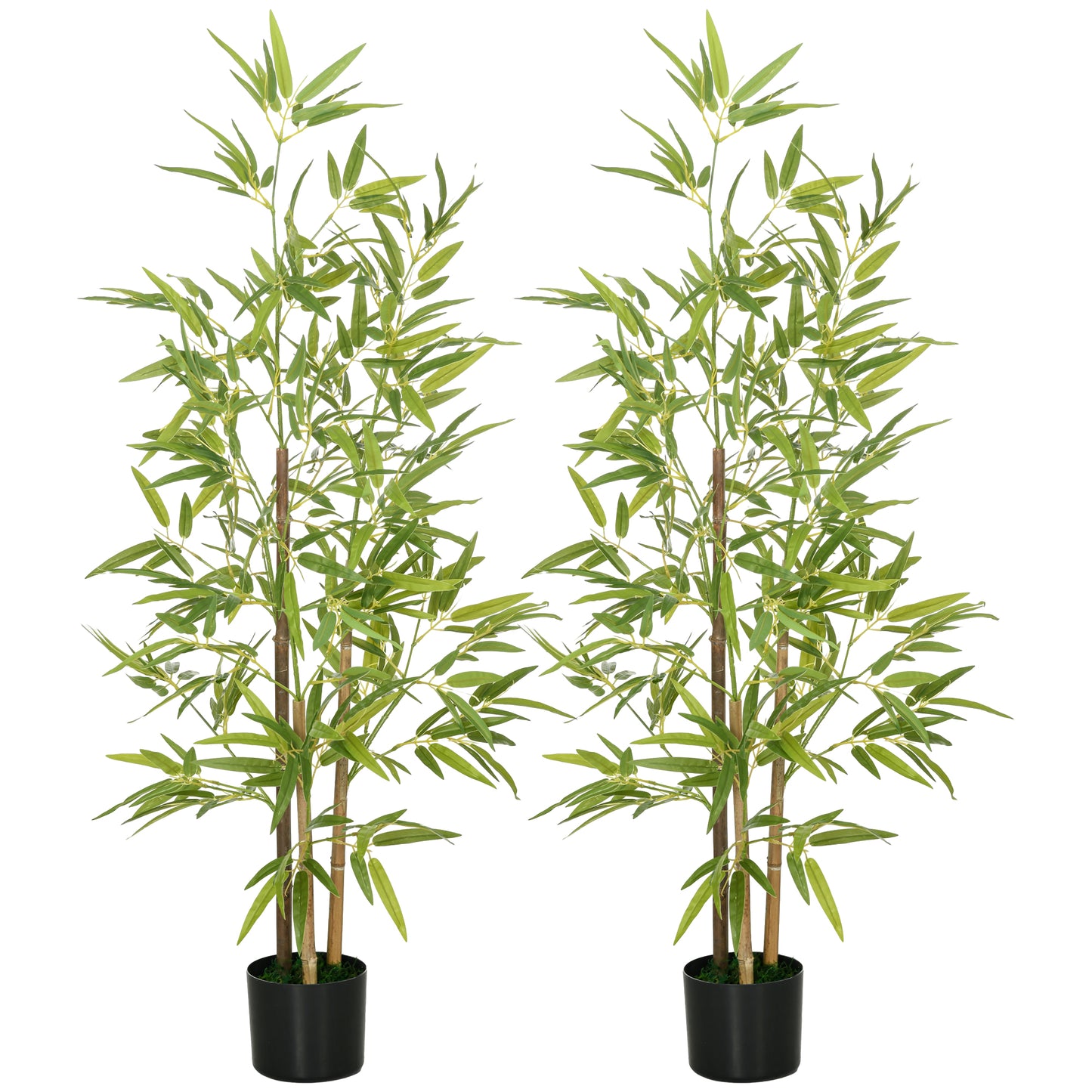 🎋 SET DE 2 PLANTAS ARTIFICIALES DE BAMBÚ 120 CM – REALISMO Y ELEGANCIA PARA TU HOGAR
