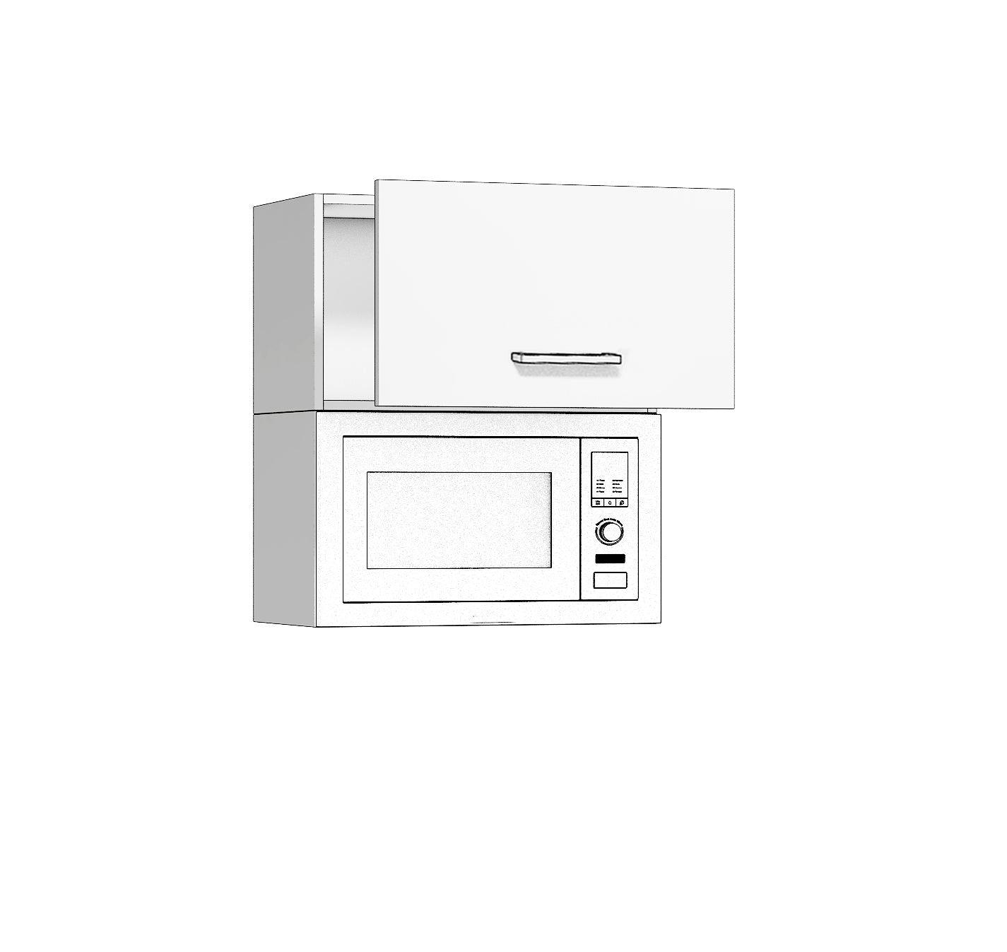 🍽️Cocina Completa Composición 01 Blanco Antracita Roble Muebles Modulares