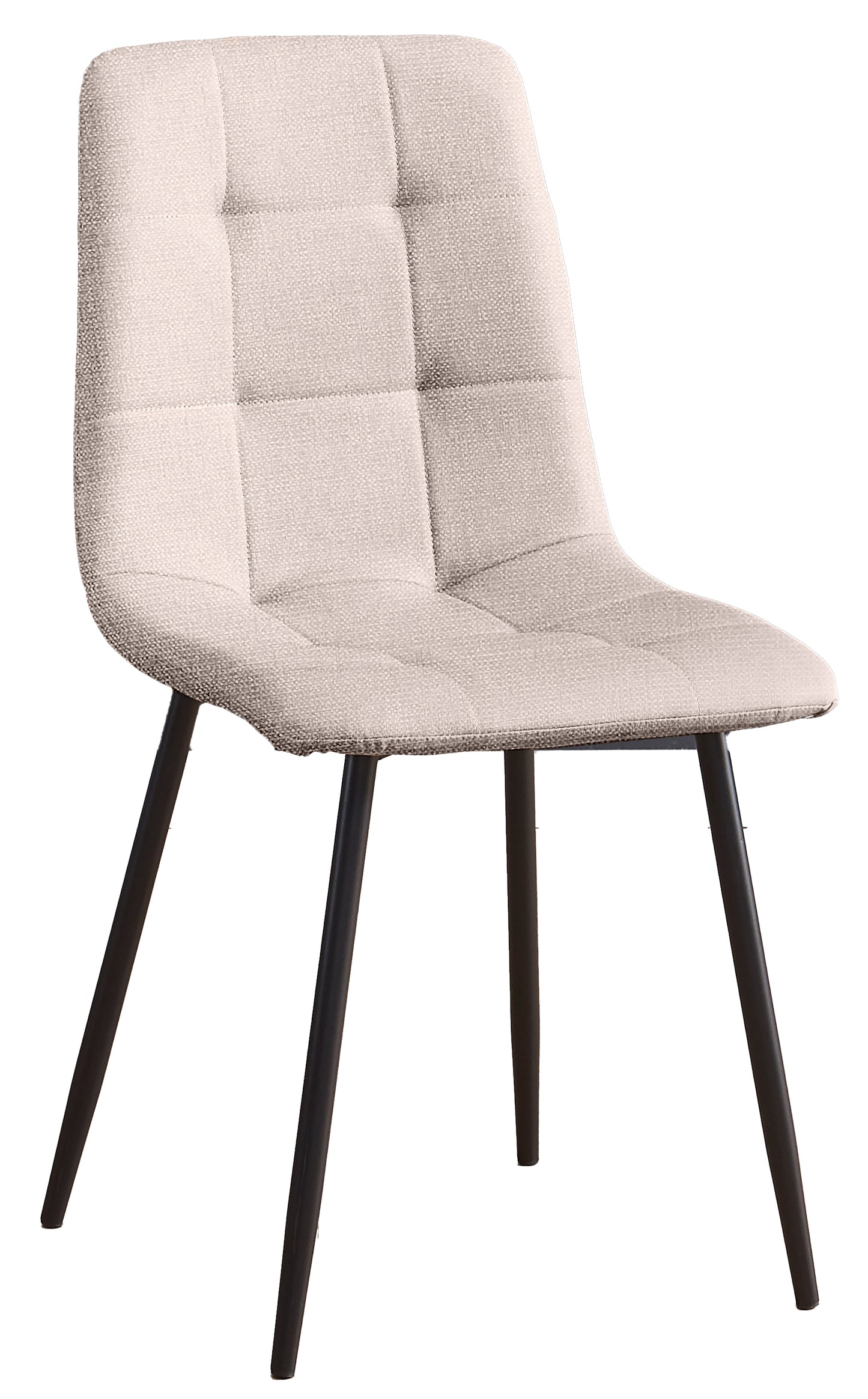🪑Pack 6 Sillas Modelo Fender Comedor Modernas Tapizadas Beige Gris