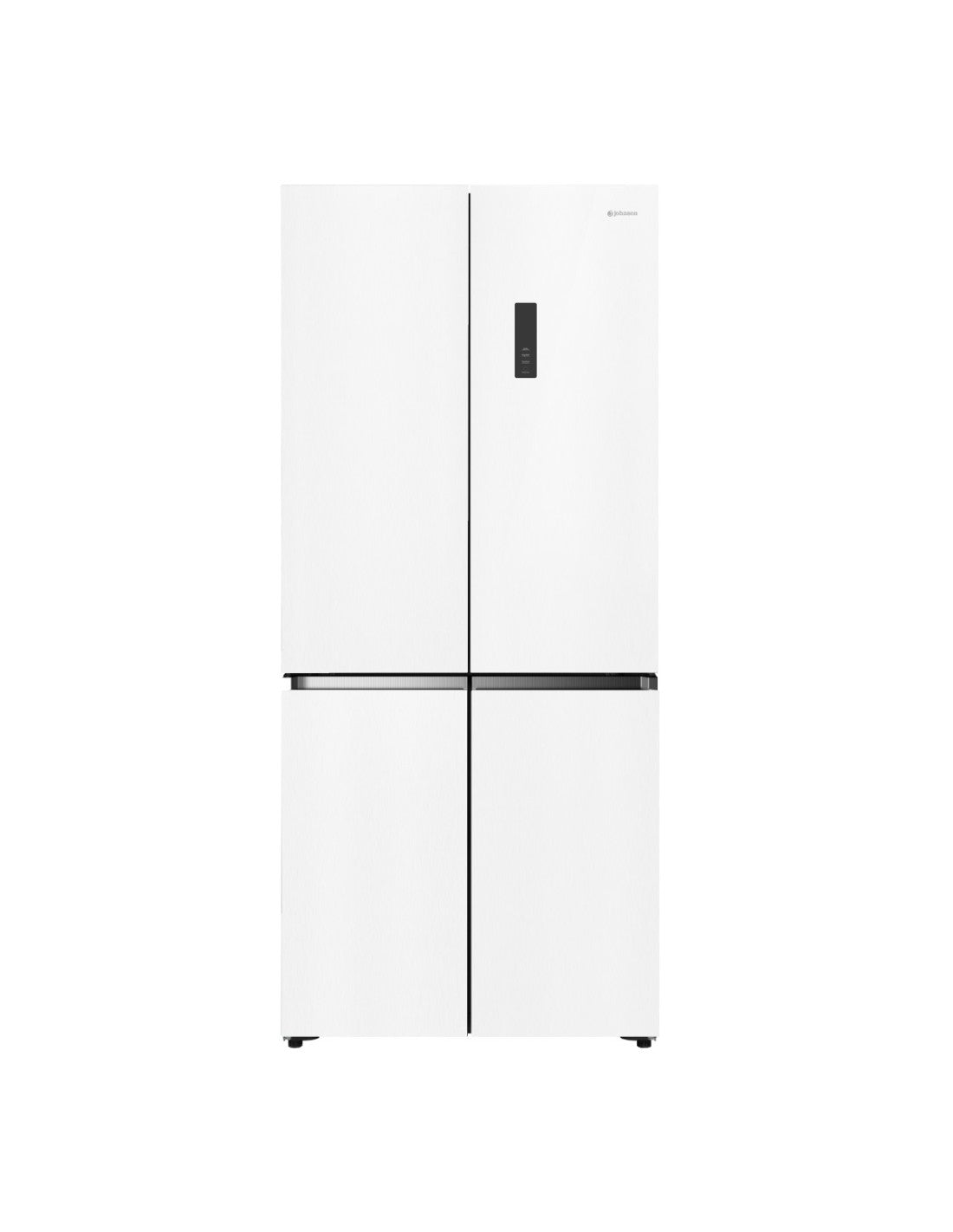 ❄️ Frigorífico 4 Puertas Johnson JR4D1986ENGW 190 cm Cristal Blanco – 521L No Frost Inverter