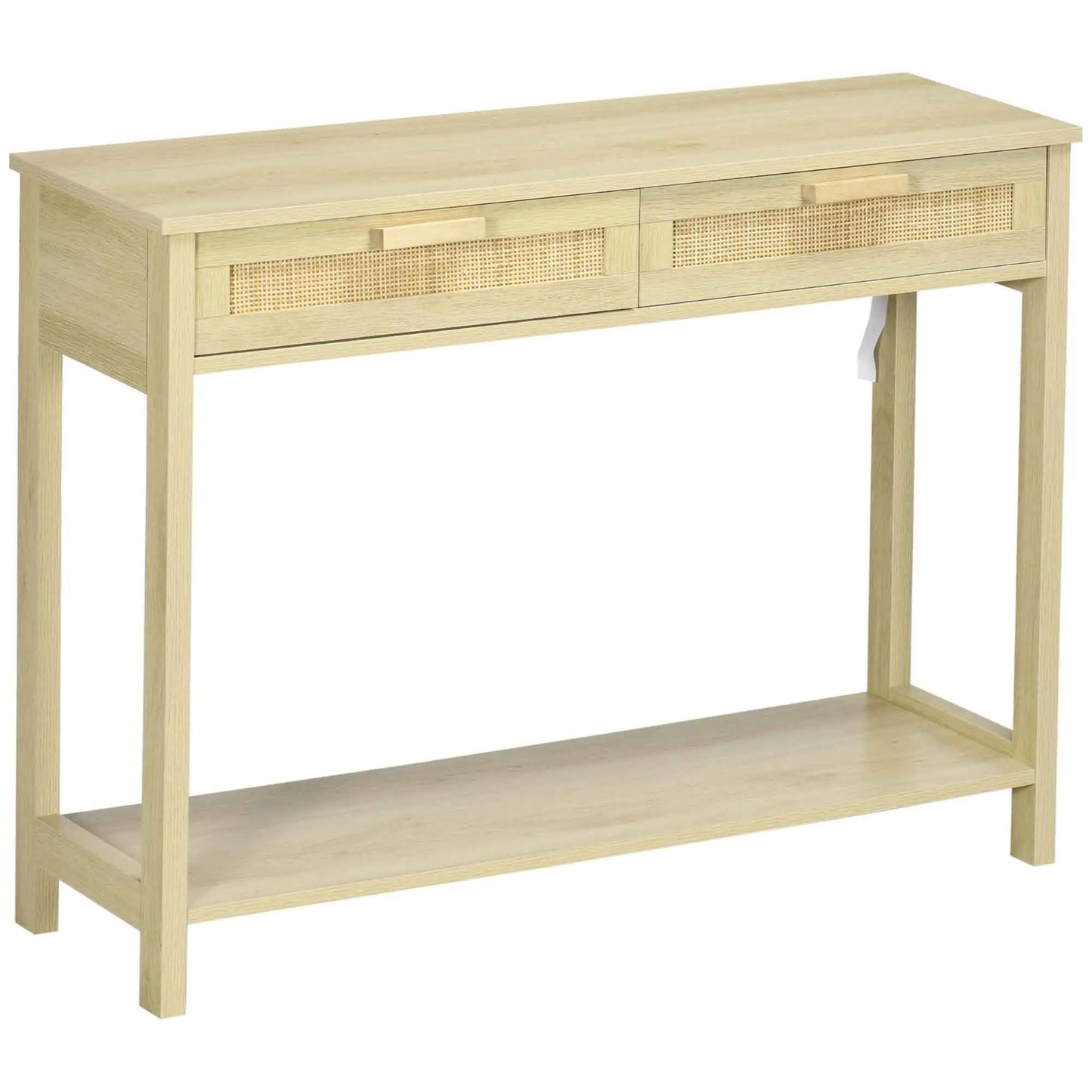 🌿 Mesa Consola Modelo NATURA RATÁN – Calidez y Estilo para tu Entrada