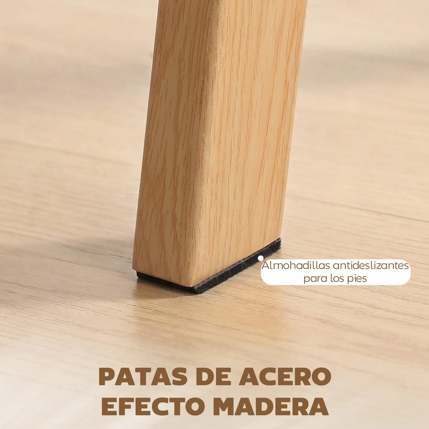 🍽️ Mesa de Comedor Rectangular de Cristal Templado para 6 Personas – 150 × 75 × 76 cm – Transparente / Madera Natural | JAM MUEBLES