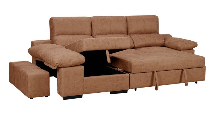 🛋️ CHAISE LONGUE CAMA “HUESCA REVERSIBLE” – ESPACIO, CONFORT Y VERSATILIDAD TOTAL