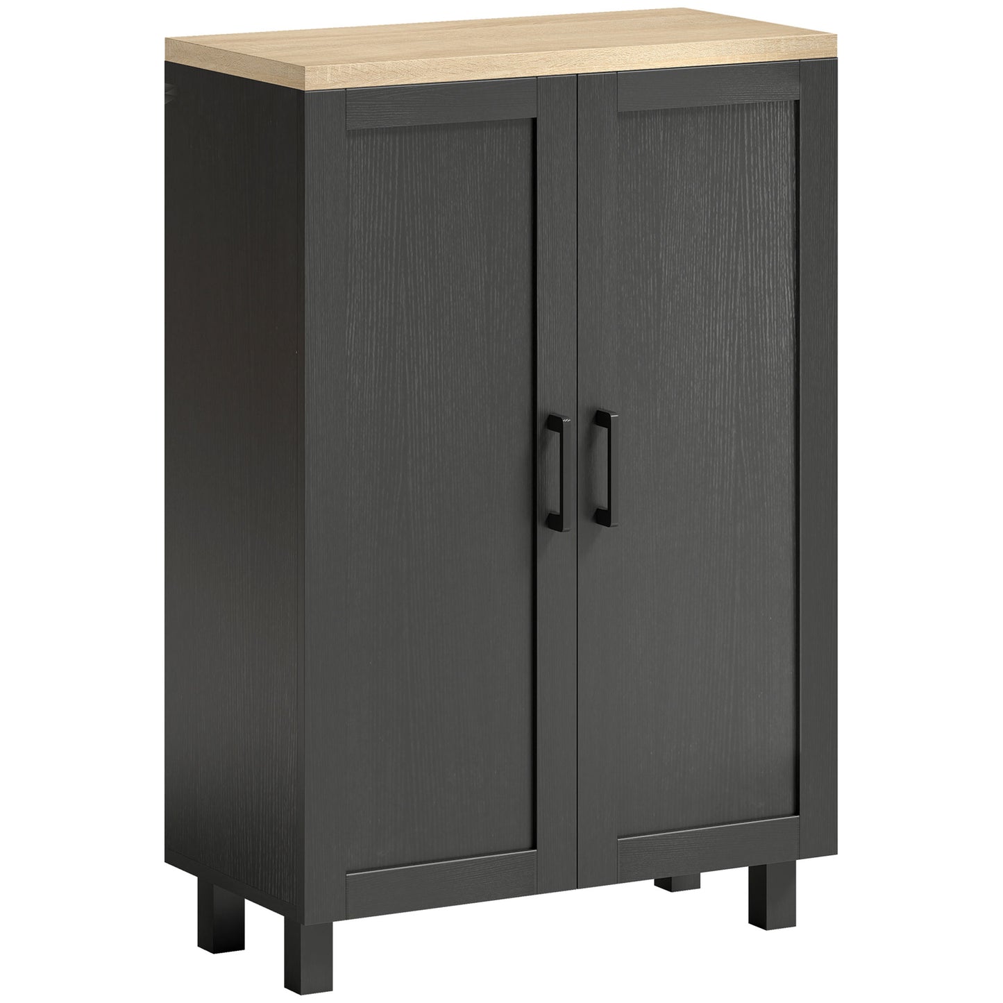 🗄️ MUEBLE AUXILIAR MODERNO 60 CM CON 2 PUERTAS Y ESTANTE AJUSTABLE – BLANCO O NEGRO