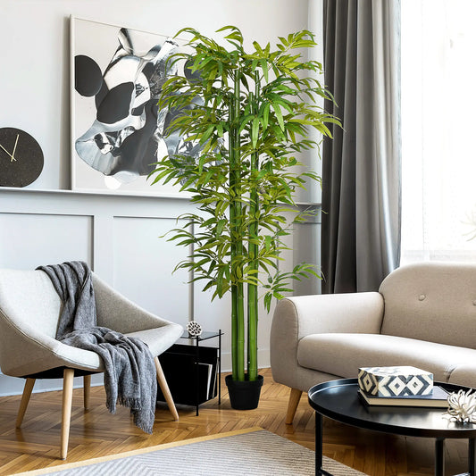 🎋 BAMBÚ ARTIFICIAL 180 CM – PLANTA DECORATIVA REALISTA PARA HOGAR Y OFICINA