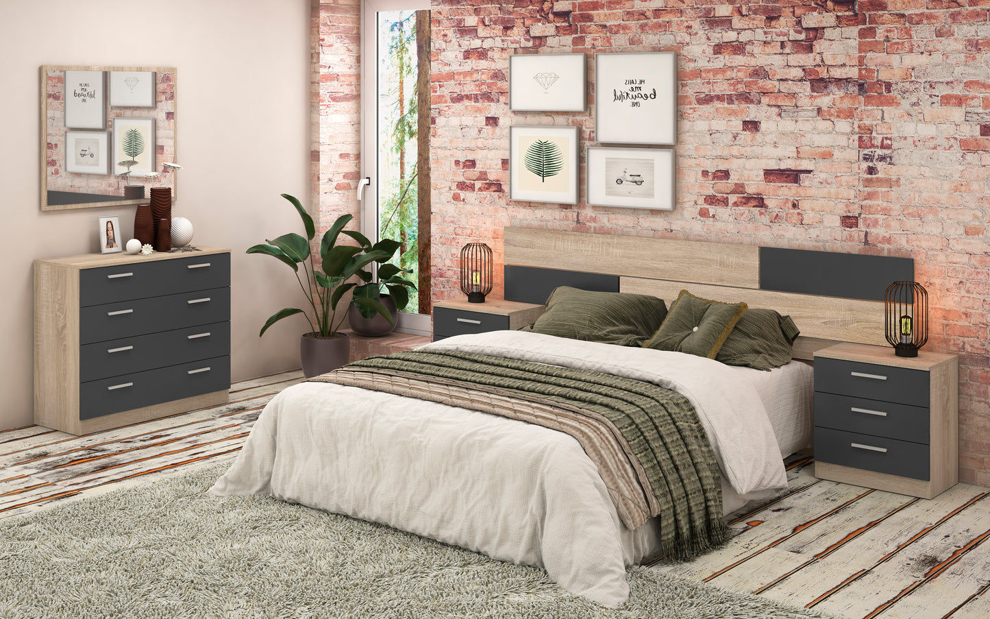 Dormitorio de Matrimonio MONIKA – Ambiente 02 - JAM MUEBLES