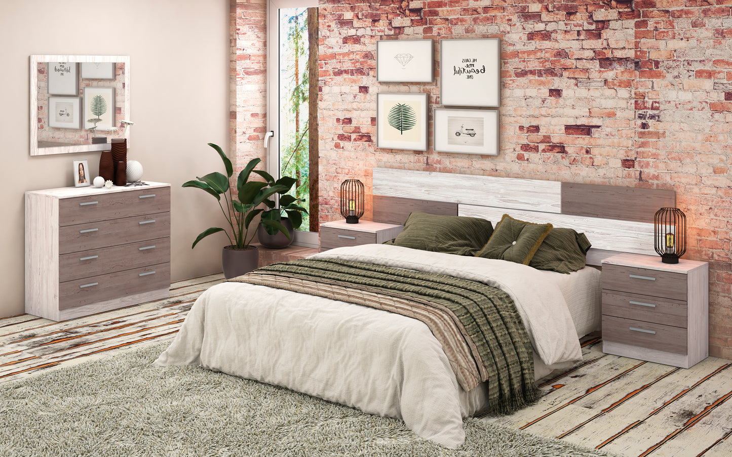 Dormitorio de Matrimonio MONIKA – Ambiente 02 - JAM MUEBLES