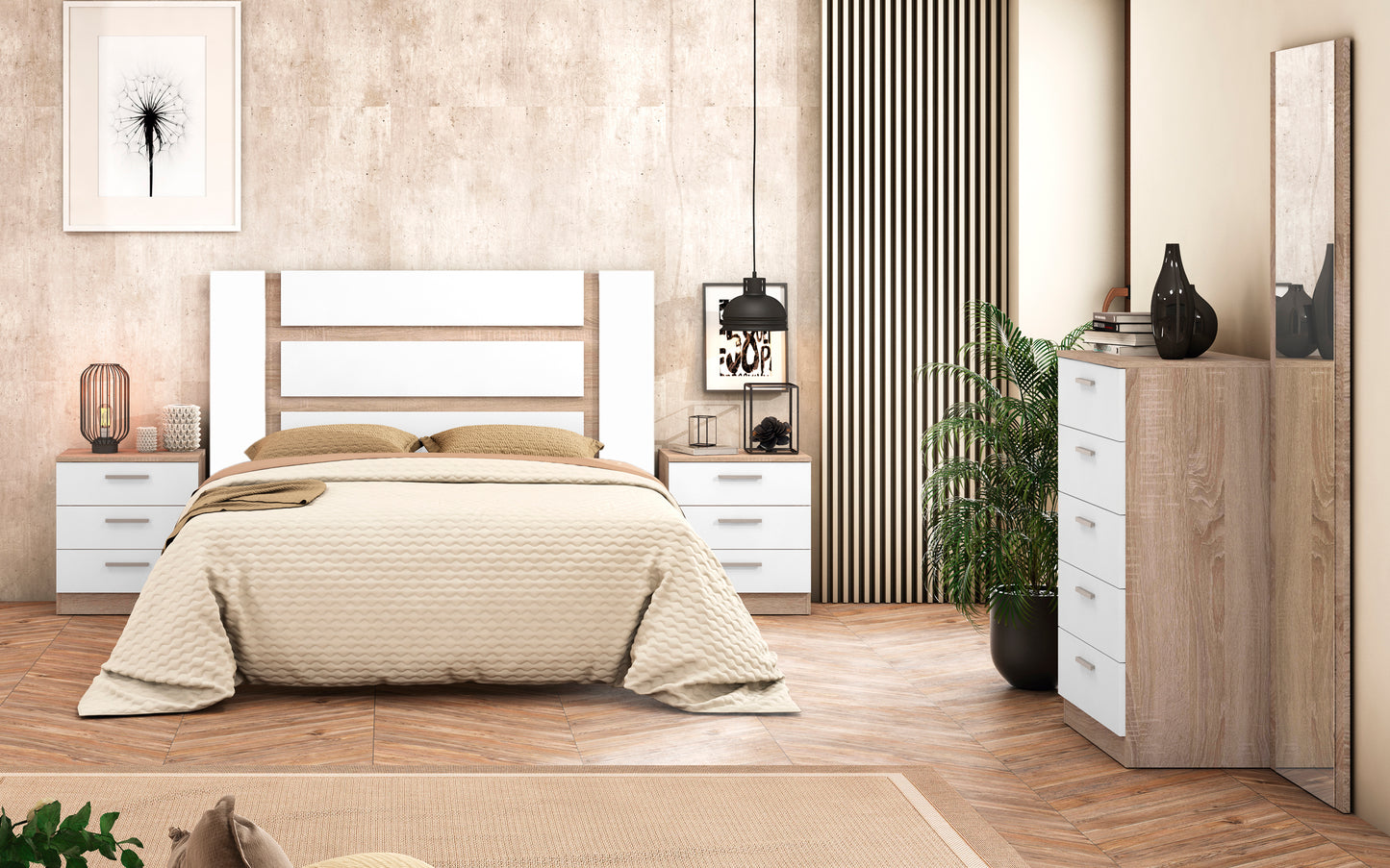 🛏️ DORMITORIO MONIKA 03 · DISEÑO ACTUAL, ALMACENAJE Y ELEGANCIA