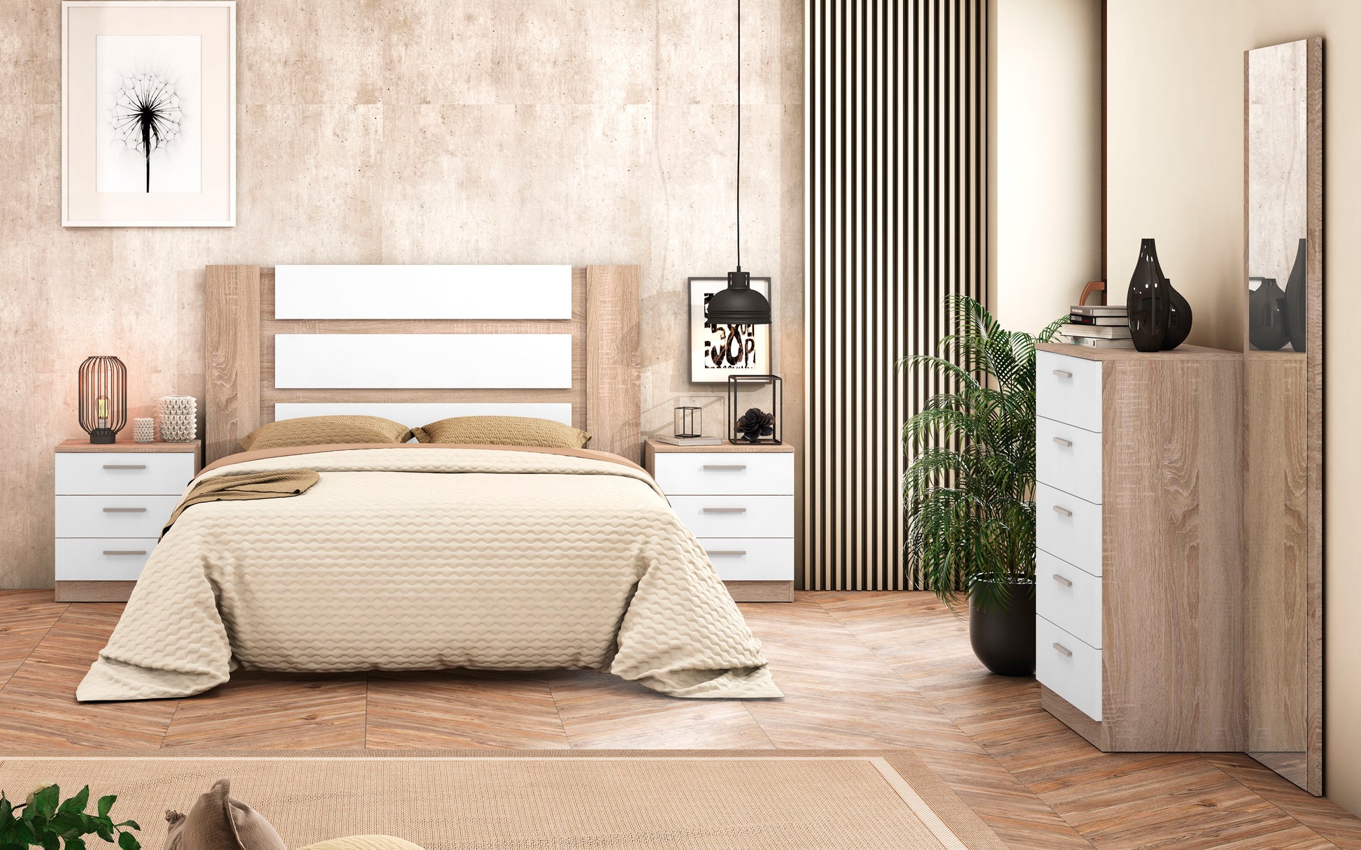 Dormitorio de Matrimonio MONIKA – Ambiente 03 - JAM MUEBLES
