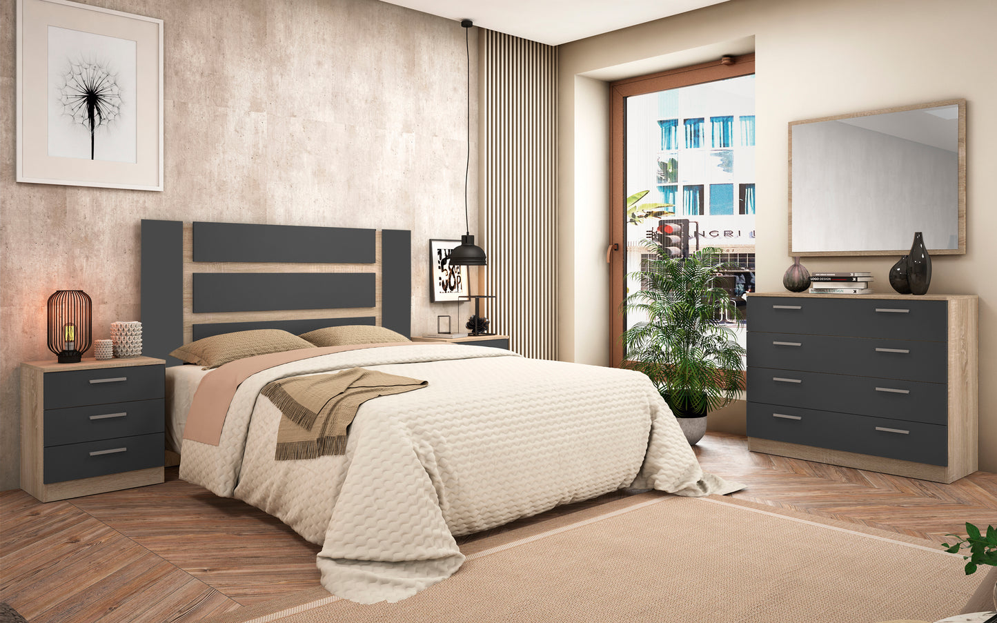 🛏️ DORMITORIO MONIKA 04 · ELEGANCIA, FUNCIONALIDAD Y ALMACENAJE PARA TU HOGAR