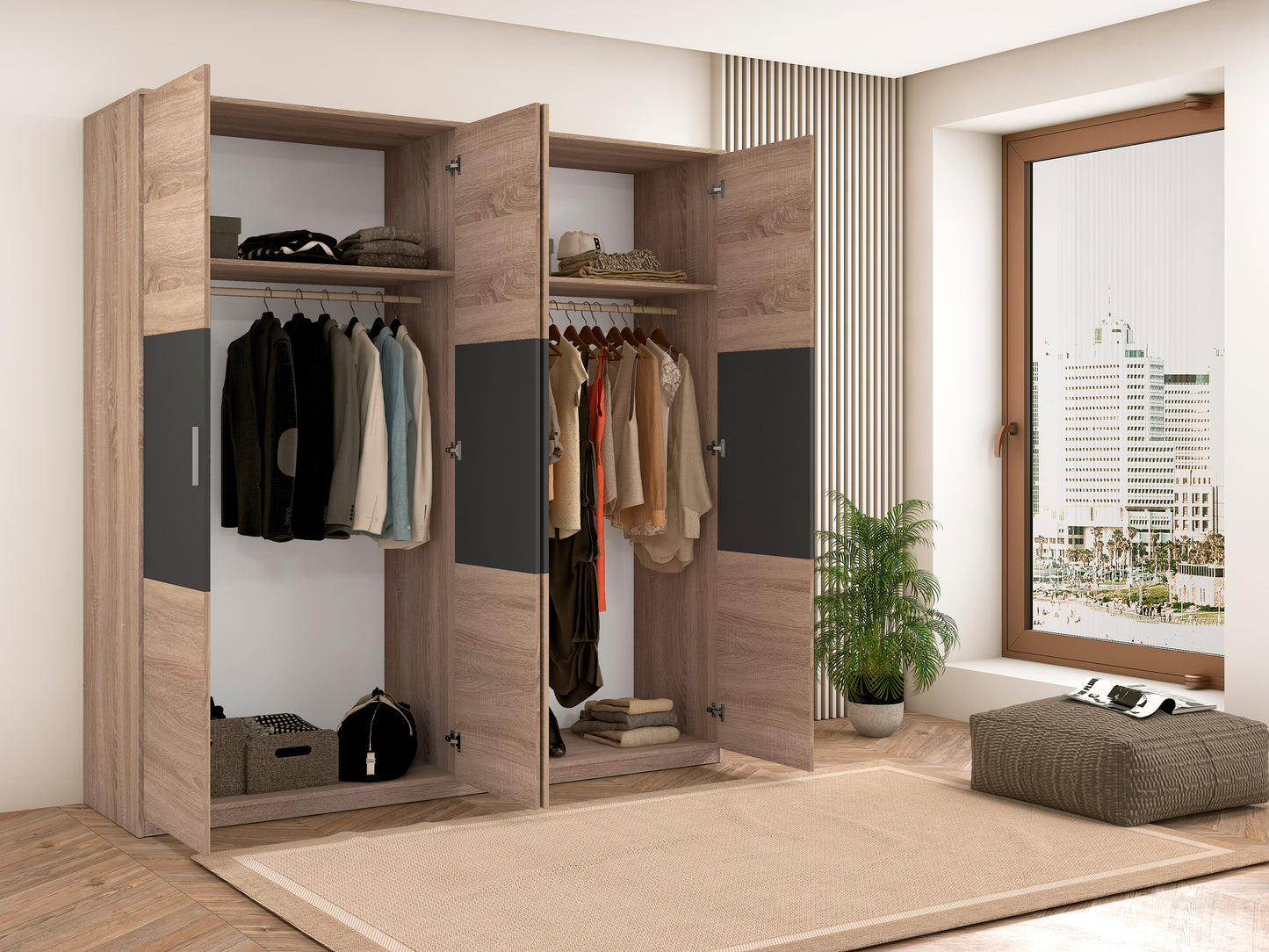 Armario 4 Puertas MONIKA