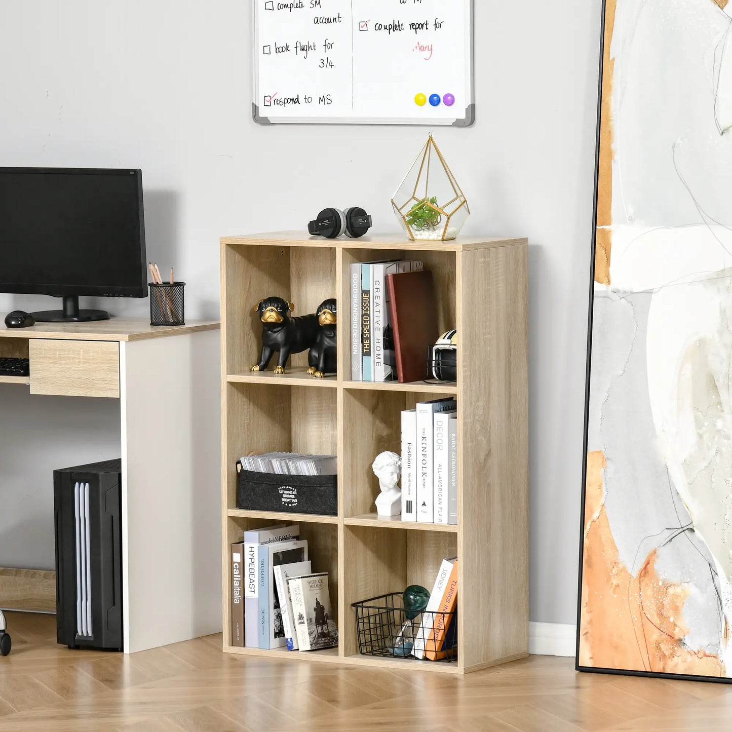 📚 Librería Modelo CUBIK ROBLE – Orden Modular con Estilo