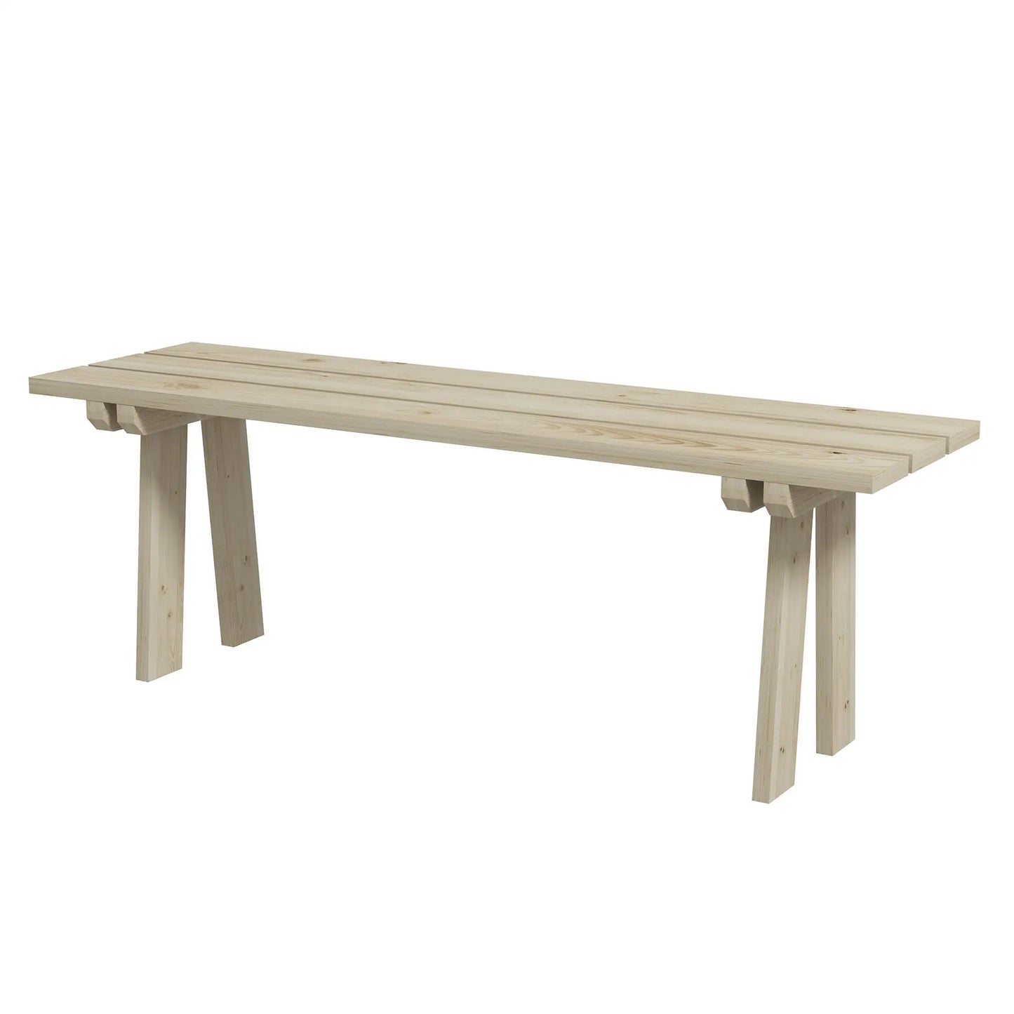 🌿 BANCO DE JARDÍN “MODELO NATURA BASIC” – 2 PLAZAS MADERA NATURAL 130 CM