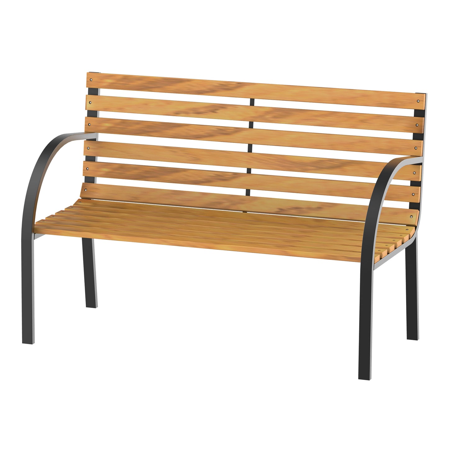 🌿 Banco de Jardín Modelo Wood Steel Balance 2 Plazas Madera y Acero