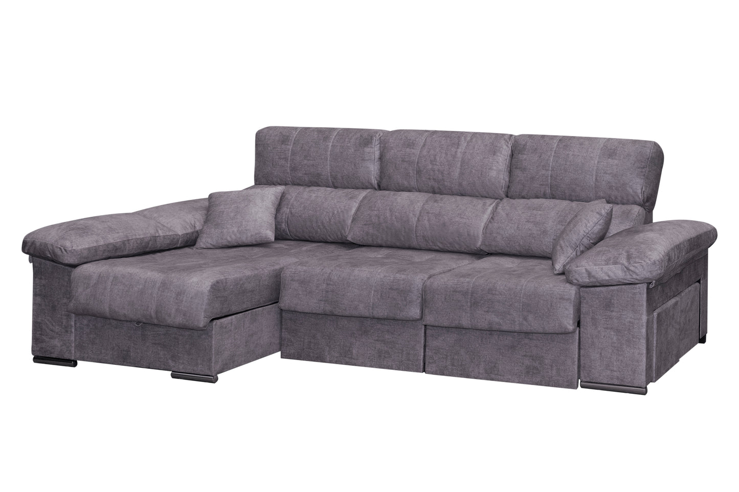 🛋️ CHAISE LONGUE CAMA “MODELO ROMA” – ARCÓN, EXTRAÍBLE XL Y RECLINABLE