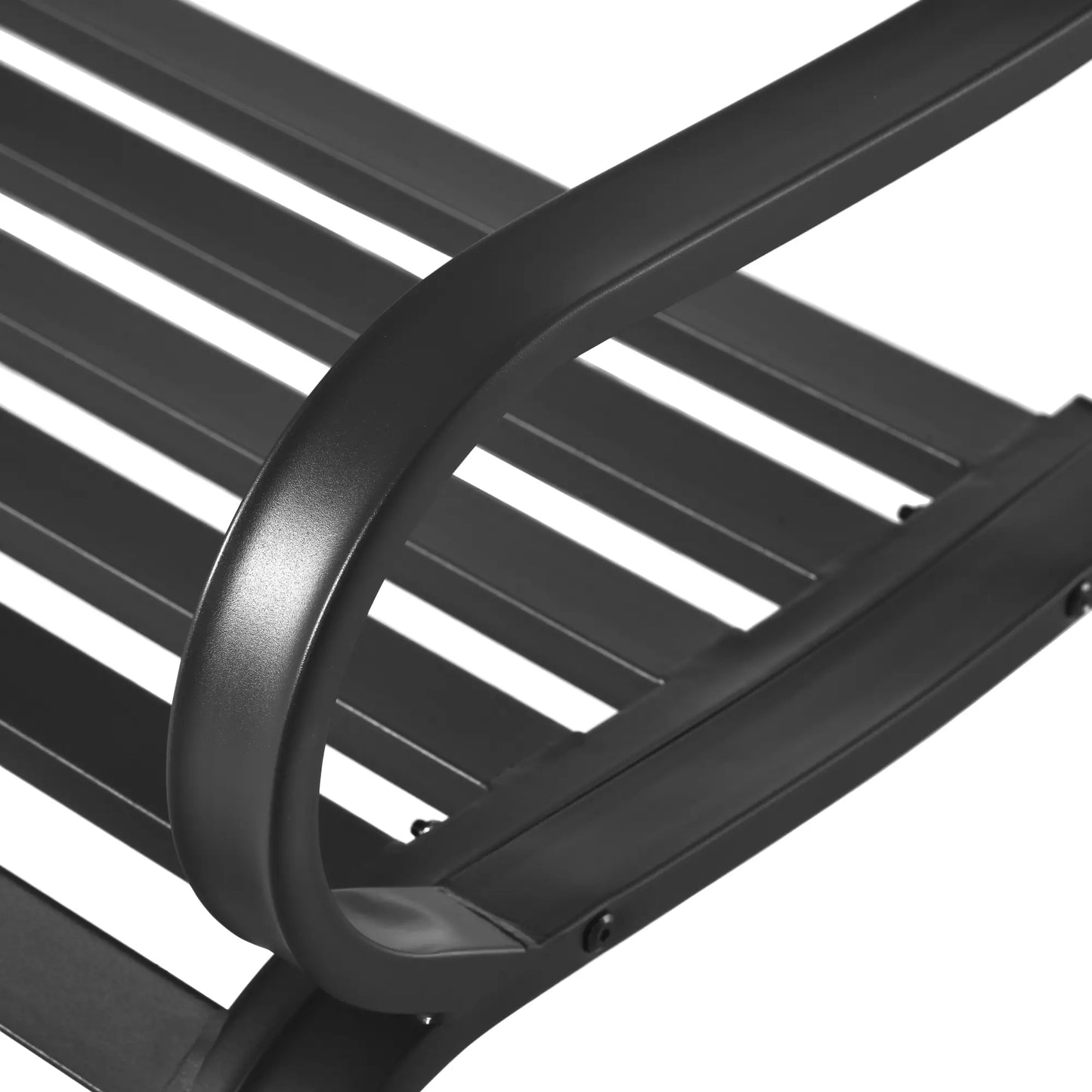 🌿 BANCO DE JARDÍN “MODELO URBAN CLASSIC” – 2 PLAZAS METAL NEGRO ELEGANTE