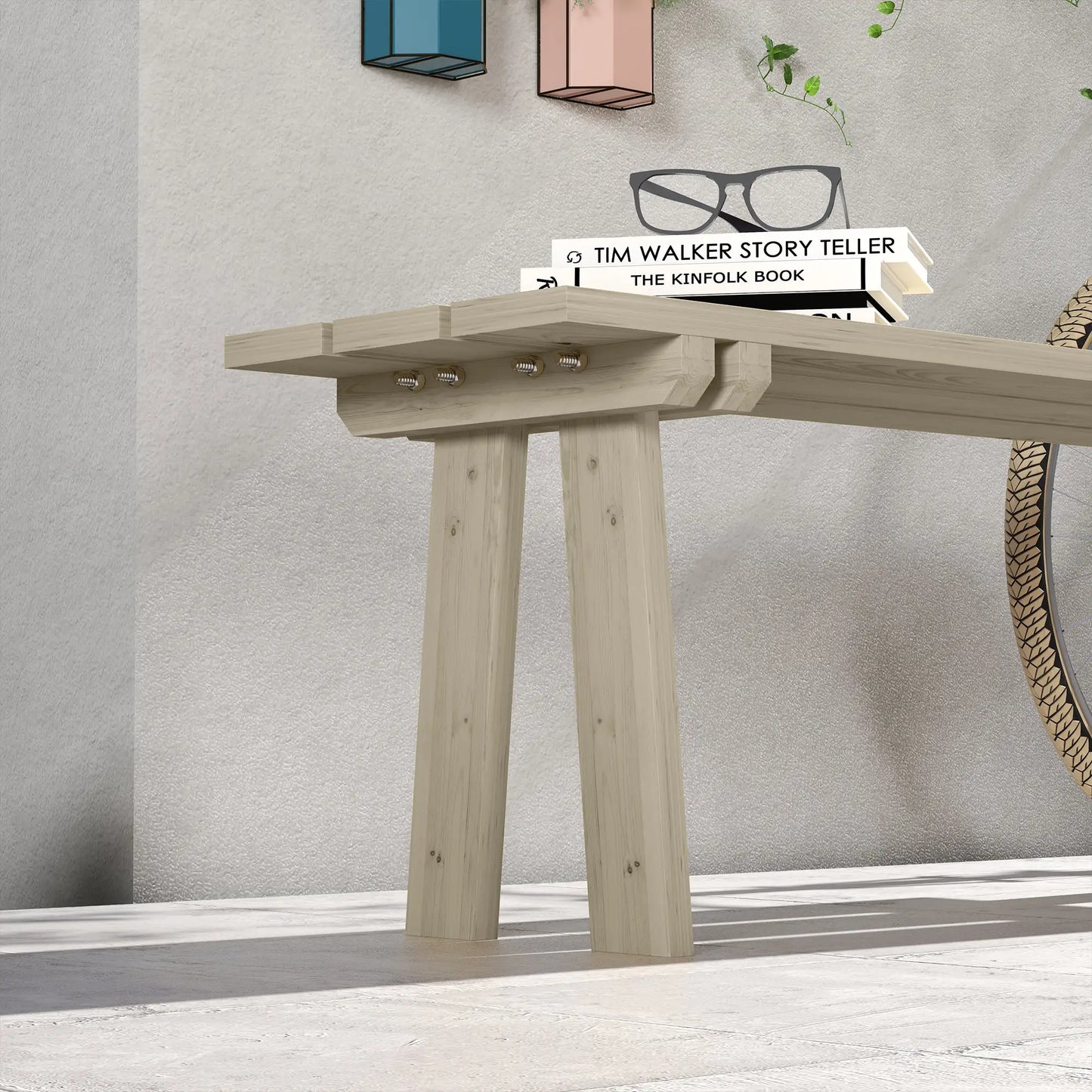 🌿 BANCO DE JARDÍN “MODELO NATURA BASIC” – 2 PLAZAS MADERA NATURAL 130 CM