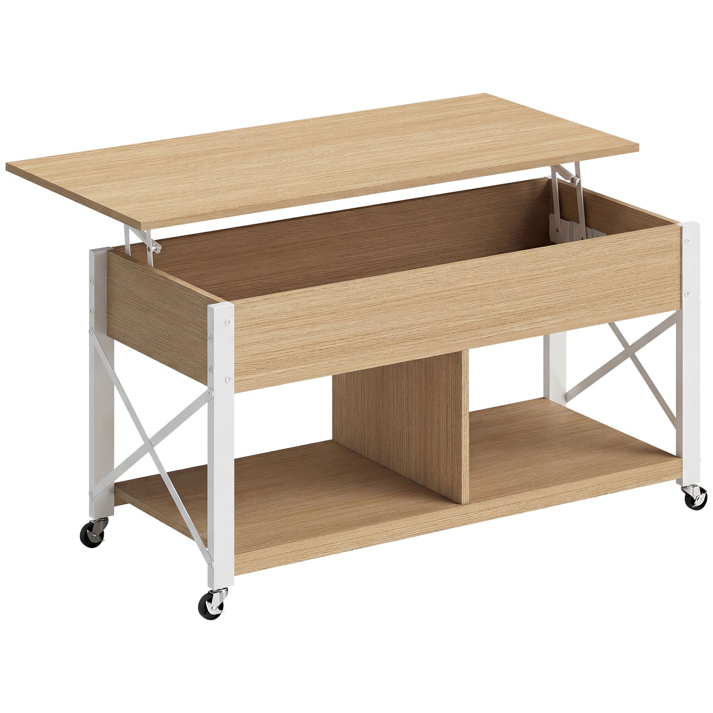 🛋️ Mesa de Centro Elevable FLOW – Funcionalidad Inteligente con Ruedas