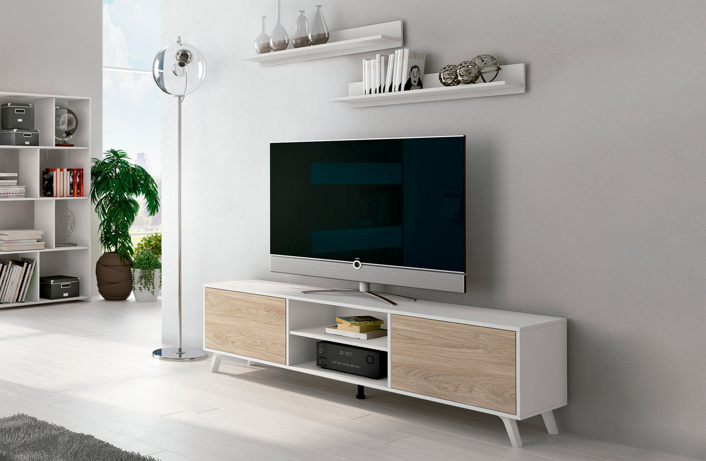 📺 BAJO TV SOTO 180 CM – DISEÑO NÓRDICO Y FUNCIONAL