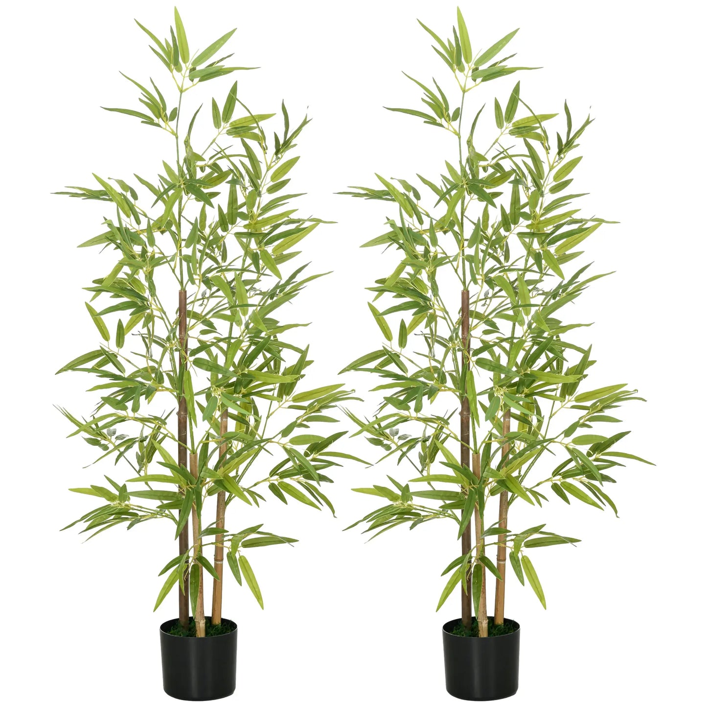 🎋 SET DE 2 PLANTAS ARTIFICIALES DE BAMBÚ 120 CM – REALISMO Y ELEGANCIA PARA TU HOGAR