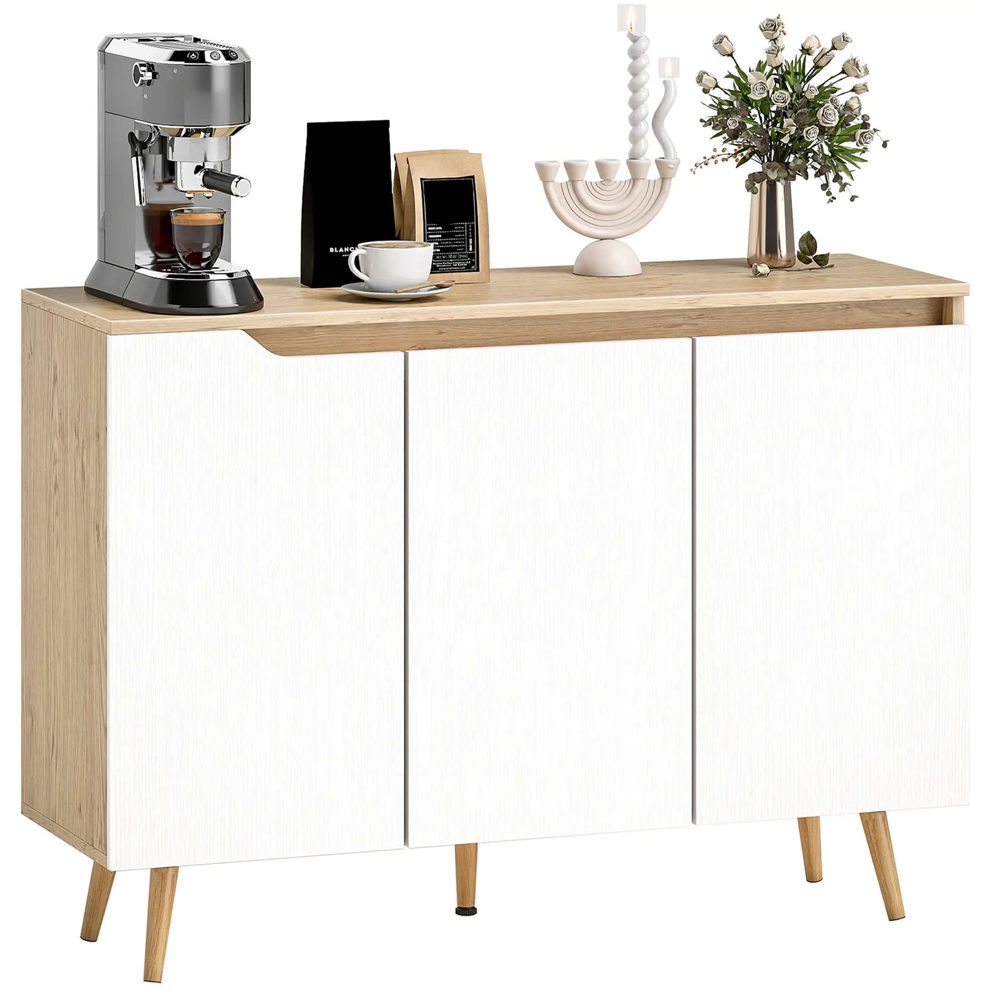 🪑 Aparador de Salón STORAGE SIDEBOARD – 3 Puertas 107 cm