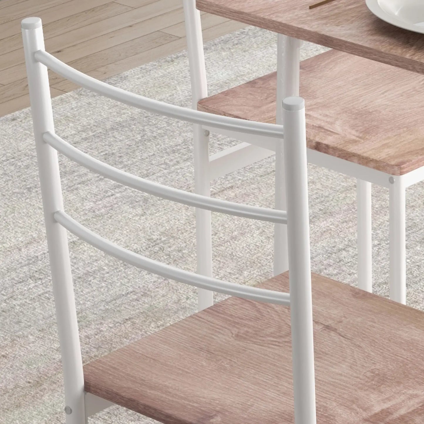 🍽️ Conjunto de Comedor NORDIC PLUS 110 cm – Mesa + 4 Sillas