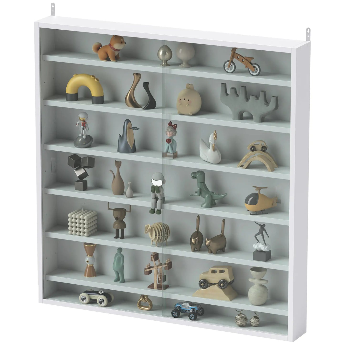 🪟 Vitrina de Pared DISPLAY GLASS XL – 80 cm con Puertas Correderas
