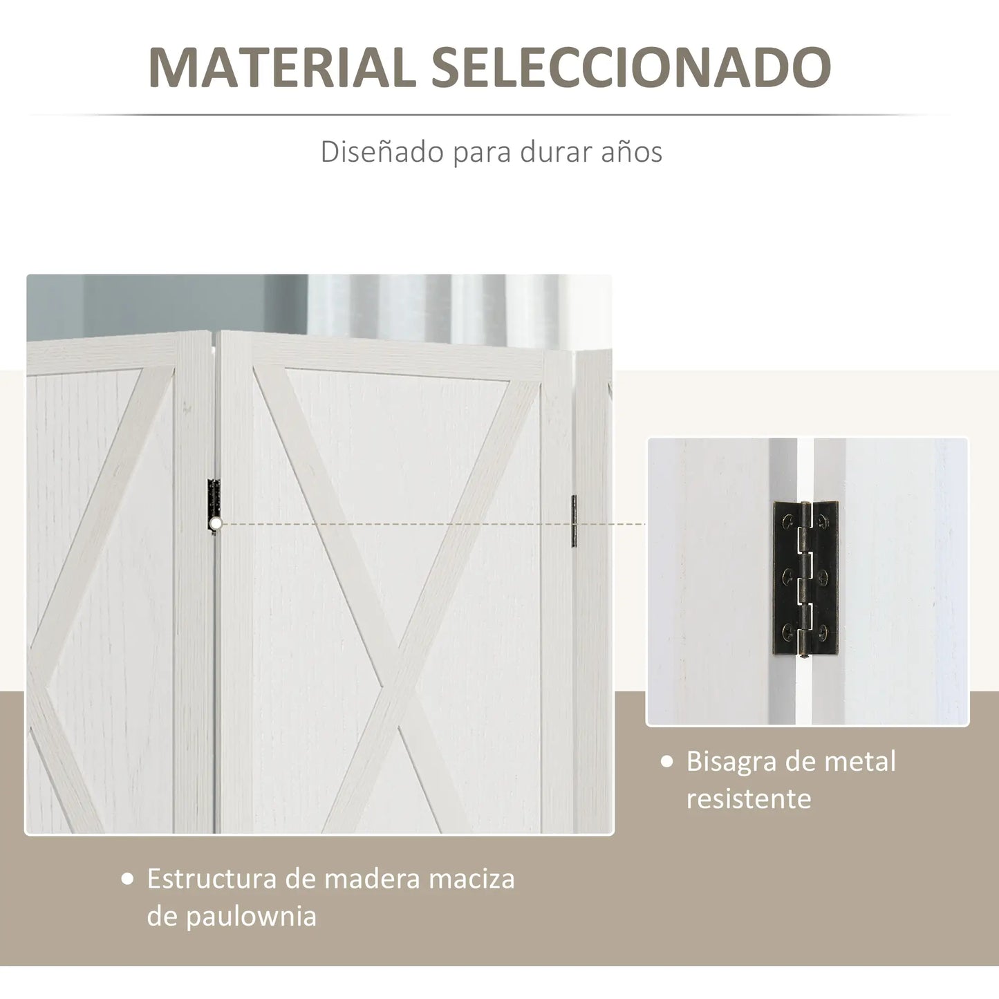 🚪 BIOMBO SEPARADOR DE AMBIENTES DE 4 PANELES 182 × 170 CM – ELEGANCIA, PRIVACIDAD Y FUNCIONALIDAD