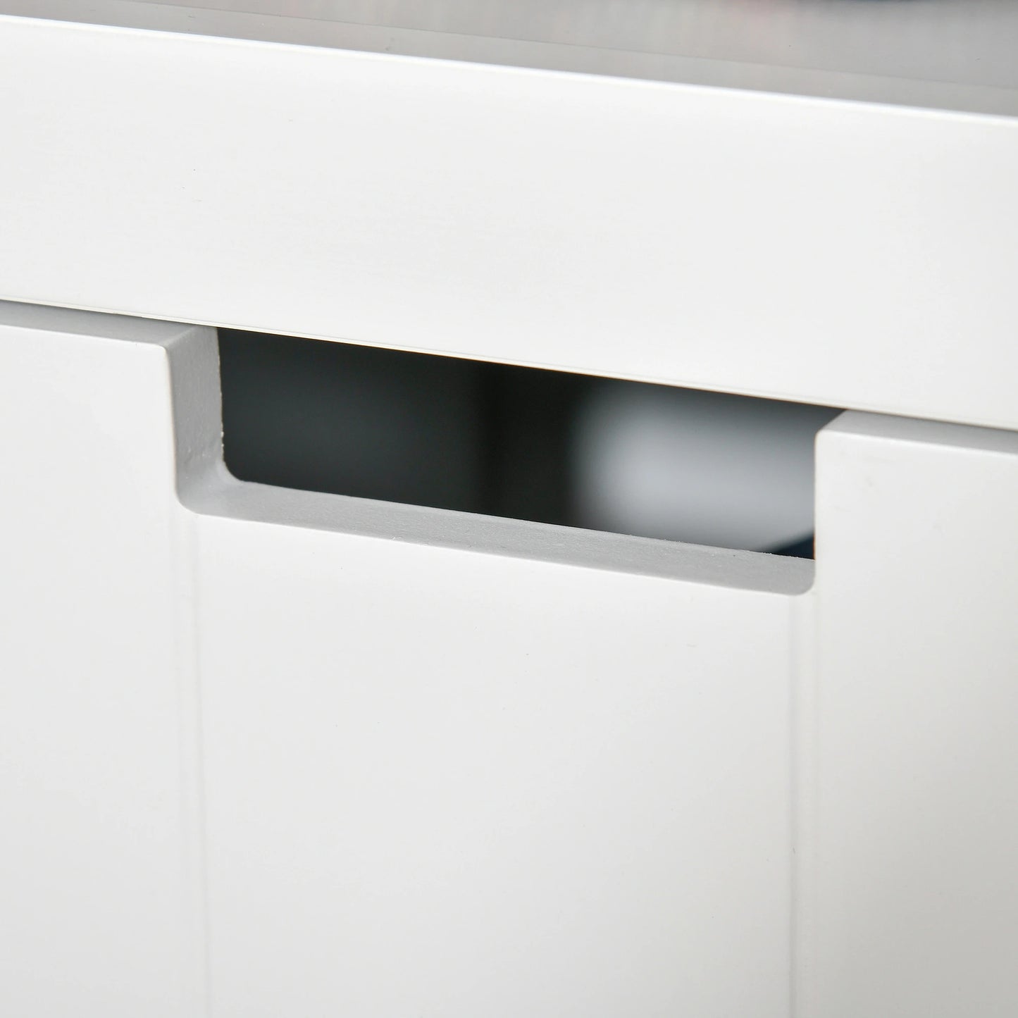 APARADOR DE SALÓN BLANCO CON 3 CAJONES Y ESTANTES – MODELO NORDIK image 7