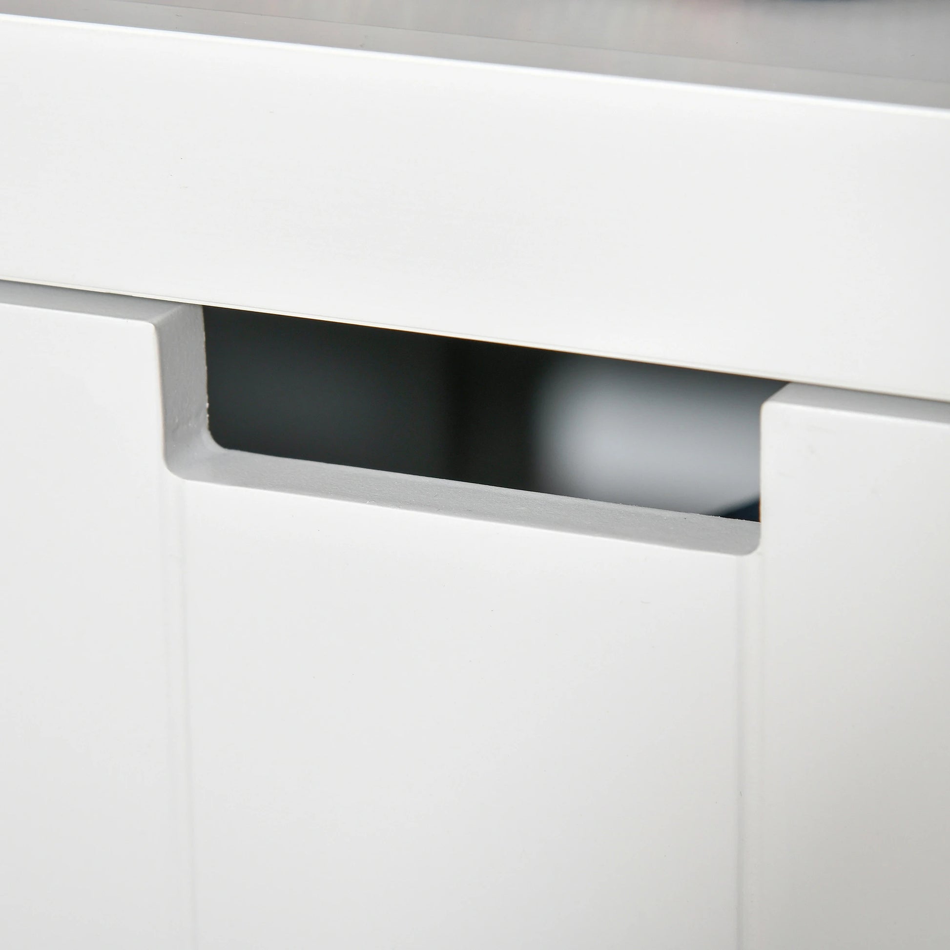 APARADOR DE SALÓN BLANCO CON 3 CAJONES Y ESTANTES – MODELO NORDIK image 7