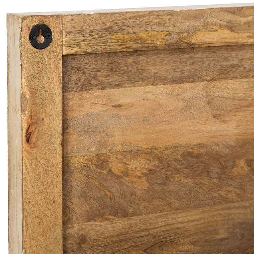 CABECERO DALIAN ARTESANAL BLANCO DE MADERA MACIZA image 4