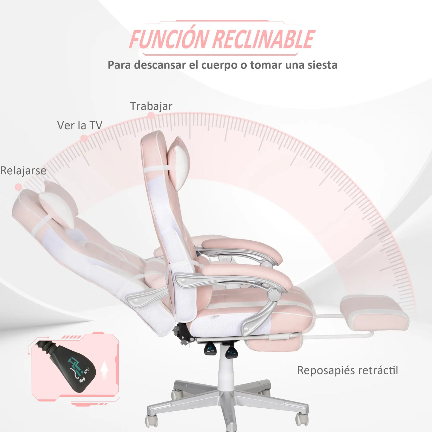 SILLA GAMER MODELO ROSALUX image 1