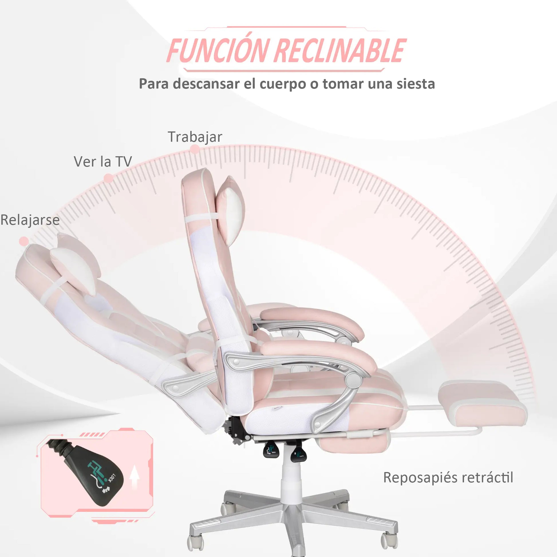 SILLA GAMER MODELO ROSALUX image 1