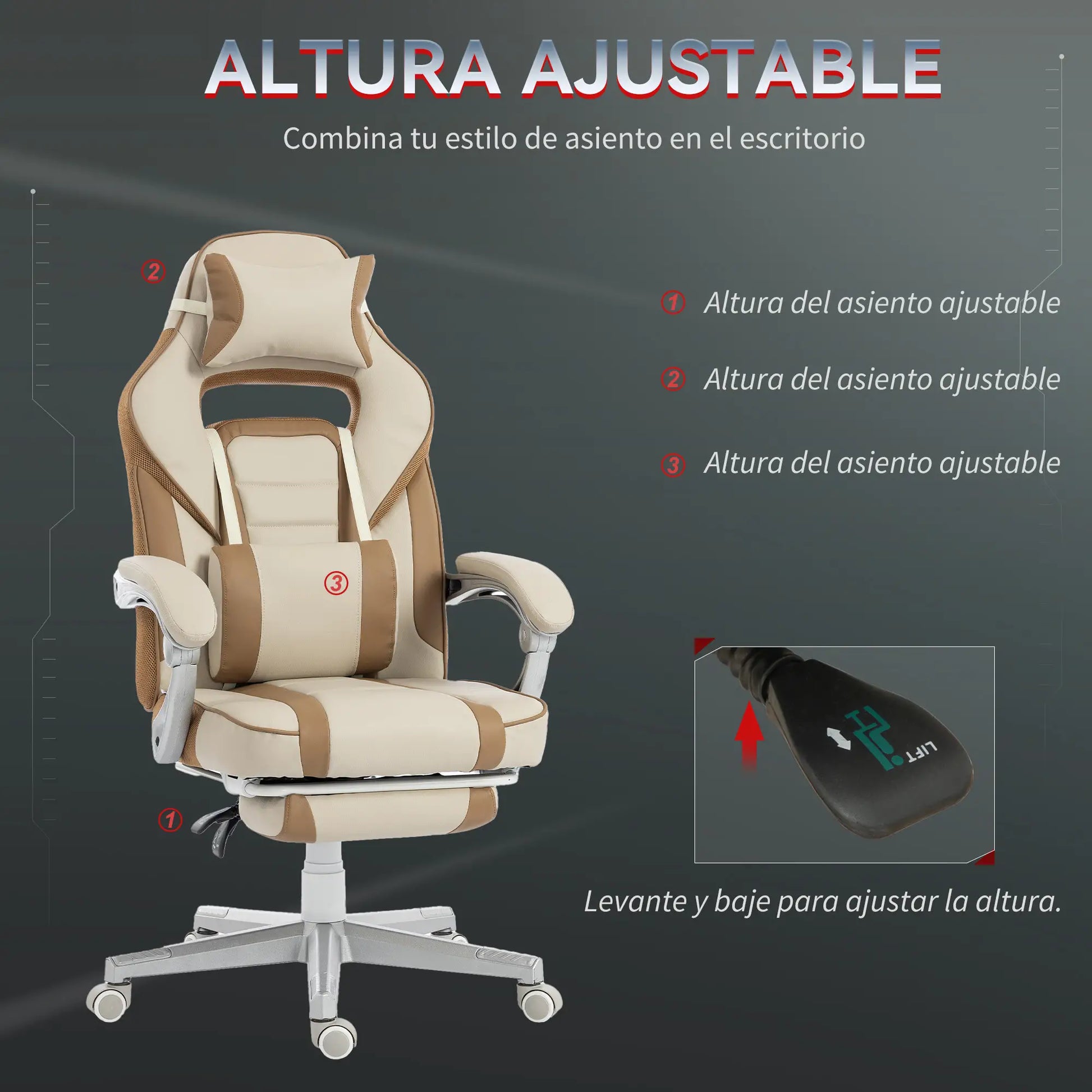 SILLA GAMING MODELO CREMA RELAX PRO image 6
