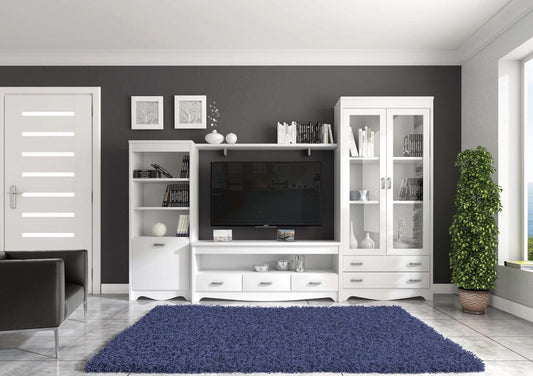 Mueble de Salón Modular MODELO BOREAL – 285 cm Blanco image 0
