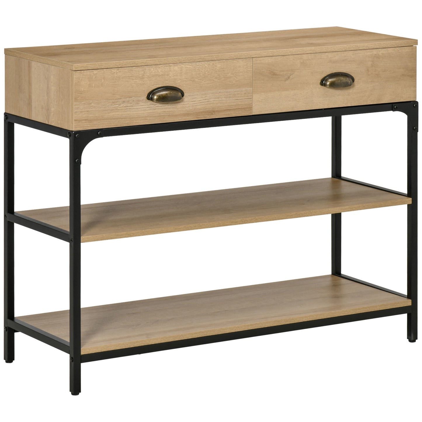 MESA RECIBIDOR ROBLE ACERO “URBAN DUO STORAGE” image 1