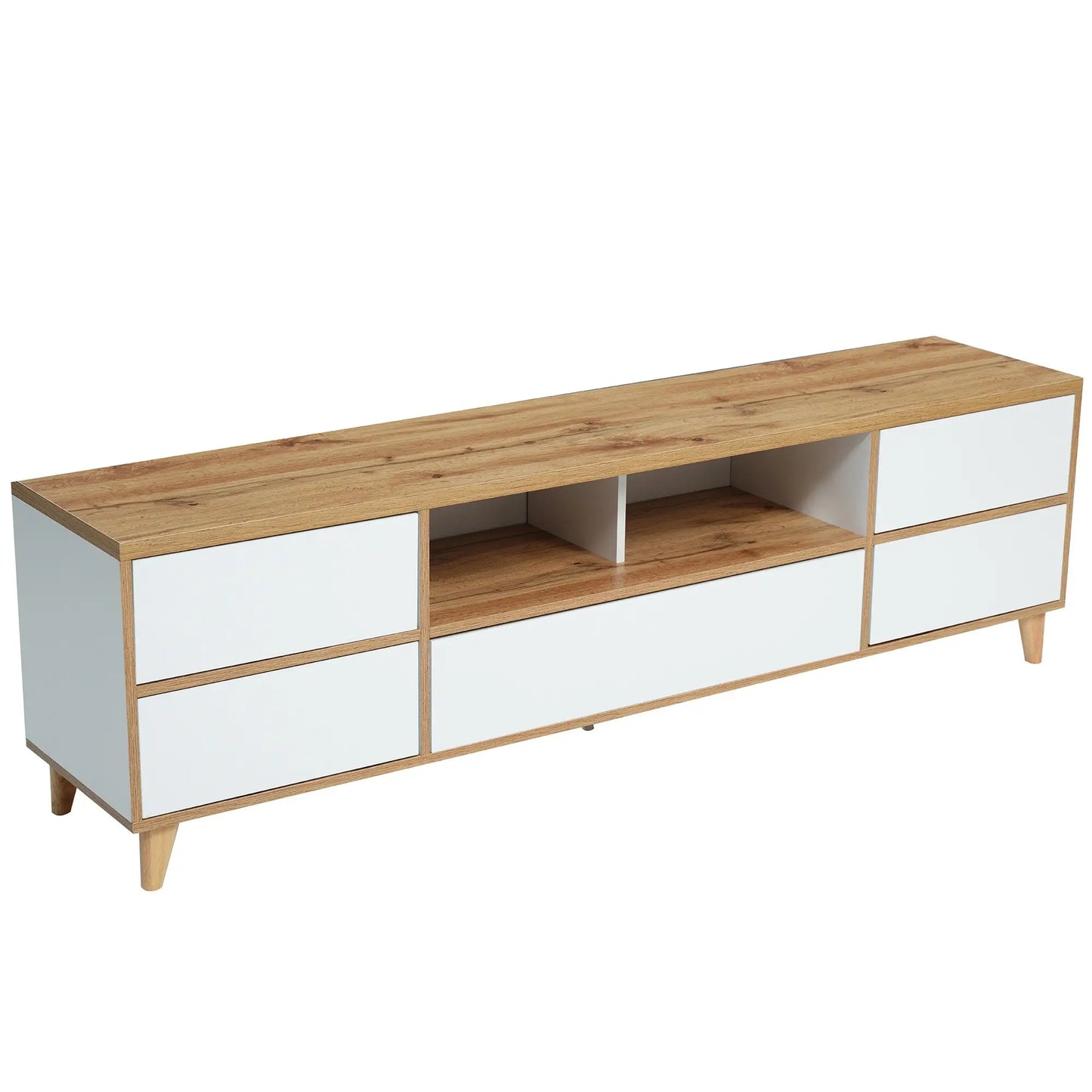 MUEBLE TV “RÚSTICO BLANCO WOOD” 175 CM image 2