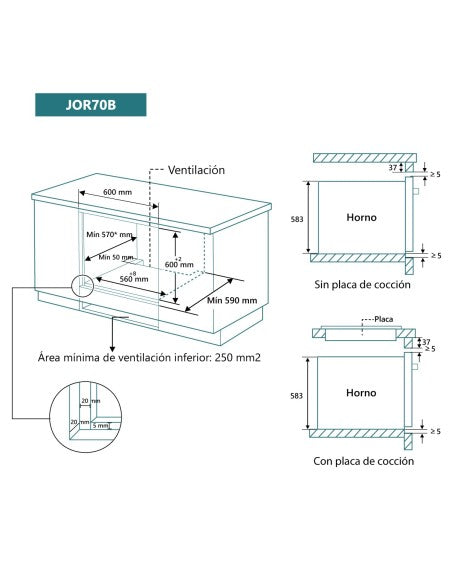 Horno Johnson 8 funciones Cristal Blanco image 1