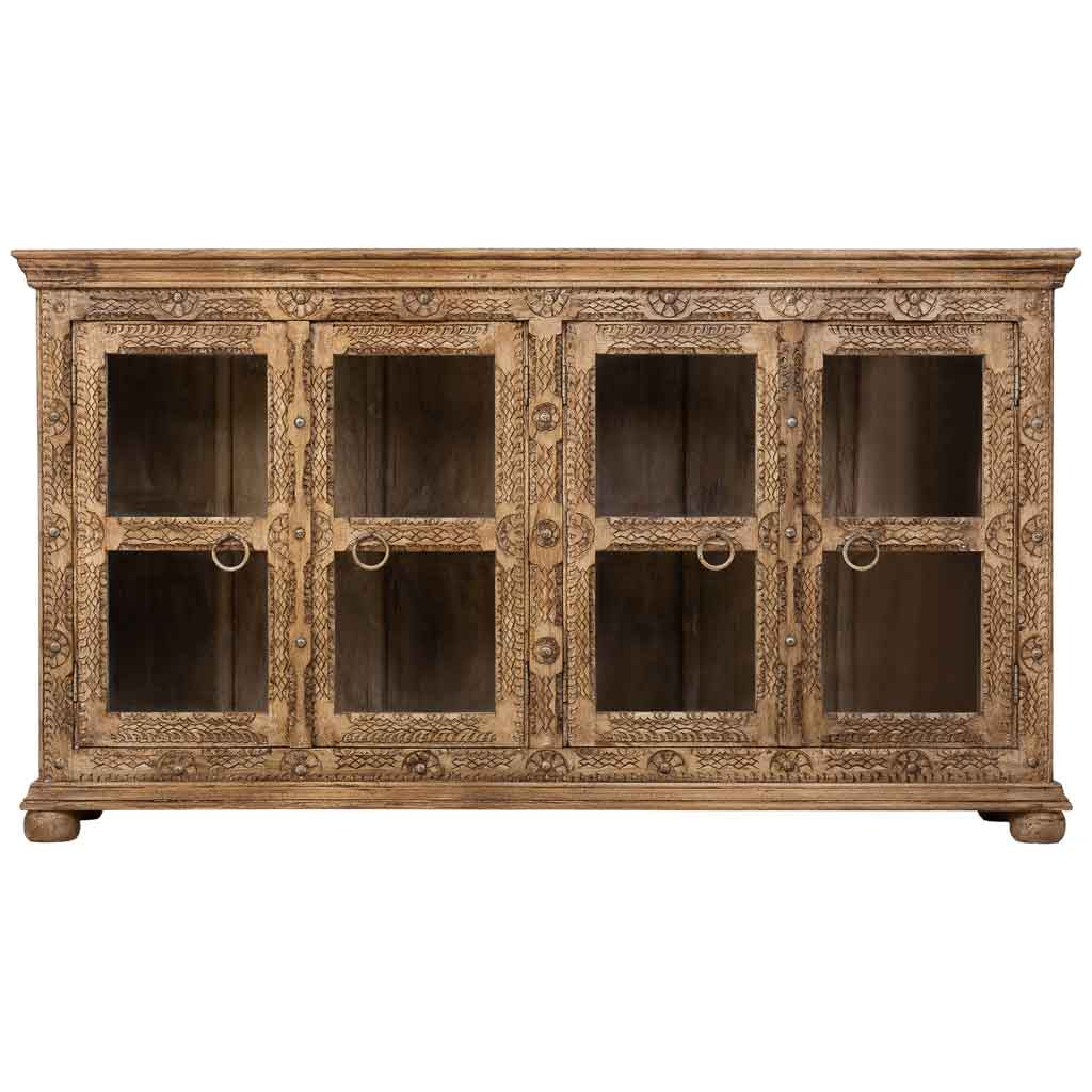 APARADOR DALIAN ARTESANAL GRAN FORMATO MARRÓN ENVEJECIDO image 4